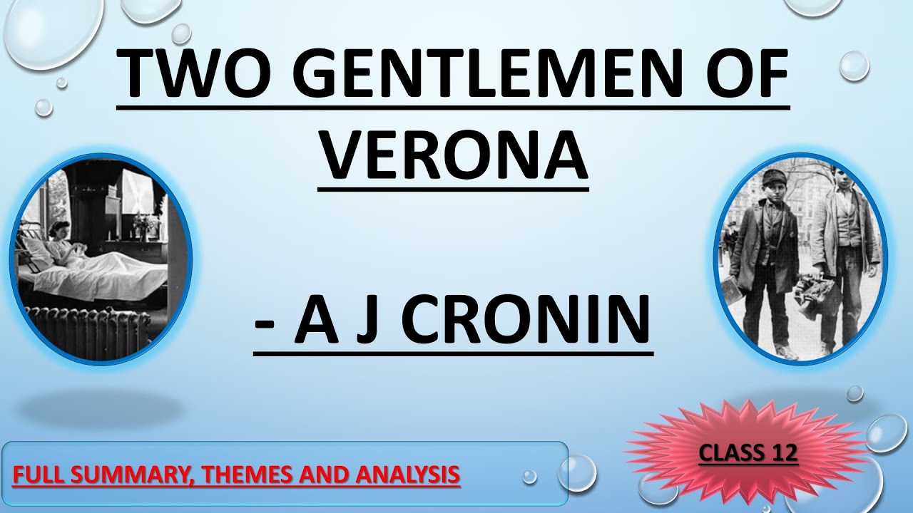 A.J.CRONIN STORIES | TWO GENTLEMEN OF VERONA | TAMIL