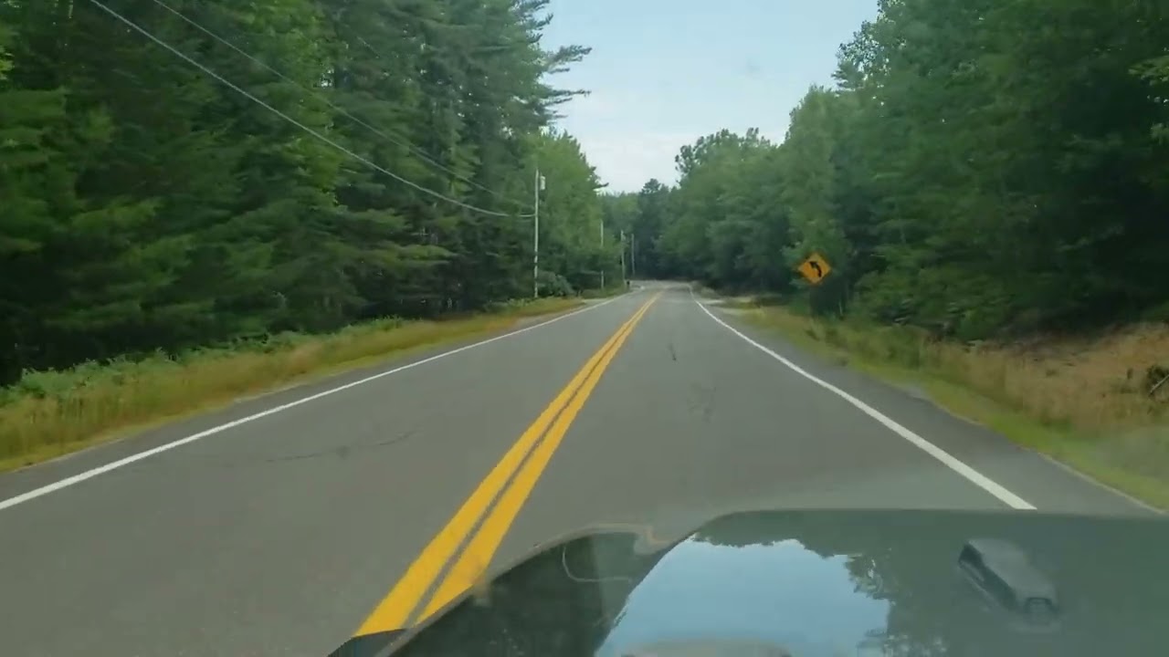 Driving through Lamoine, Maine