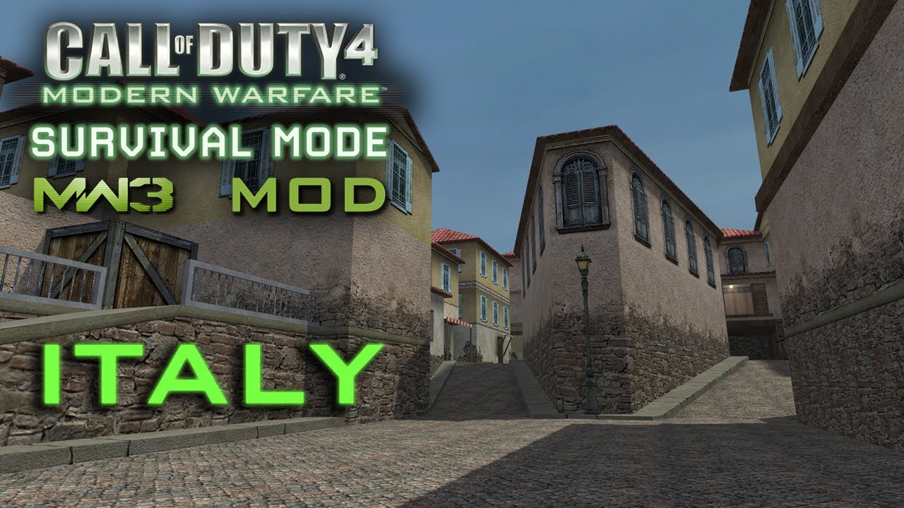 COD4 Survival Mode MW3 Mod ITALY map NEW UPDATE