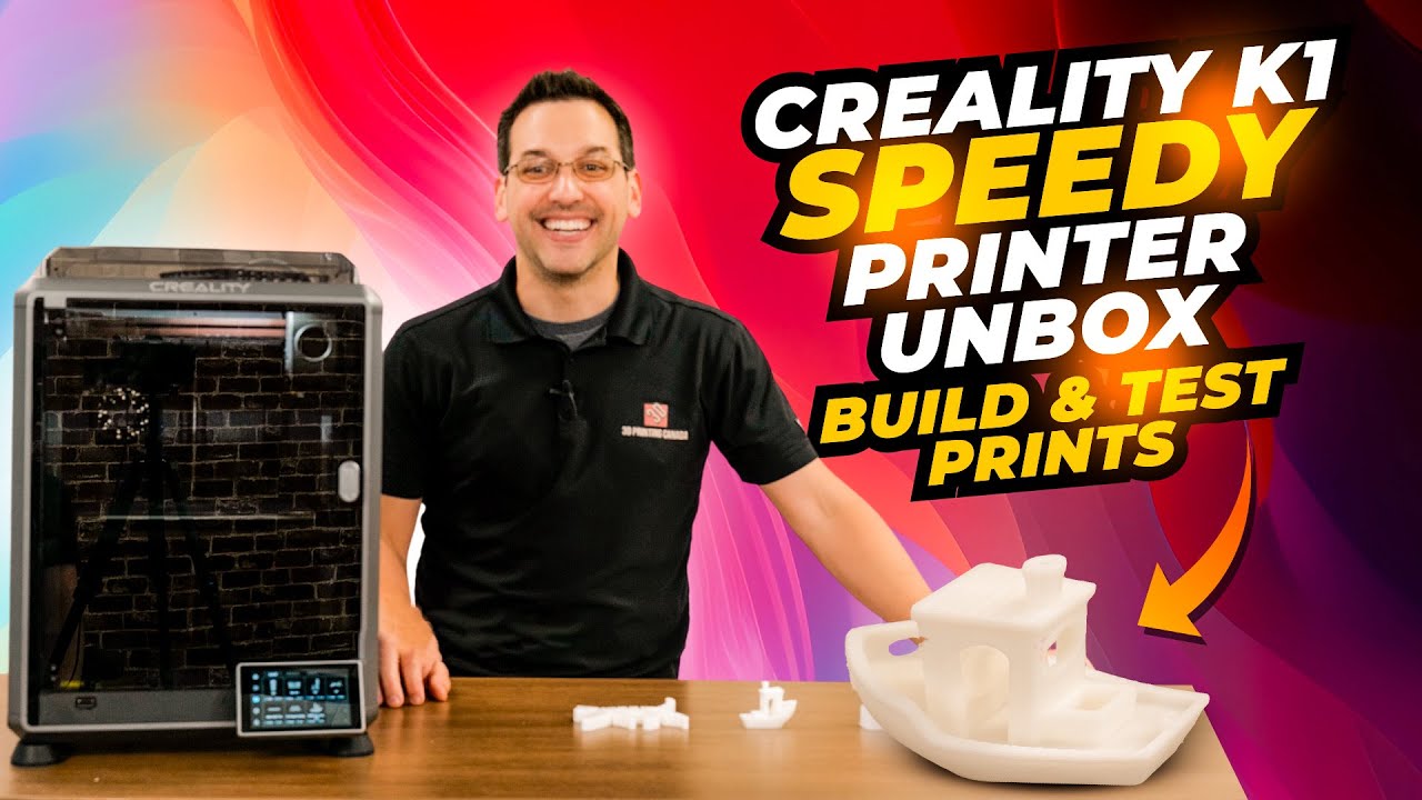 3D-ПРИНТЕР CREALITY K1 SPEEDY — РАСПАКОВКА, СБОРКА И ТЕСТИРОВАНИЕ ПЕЧАТИ