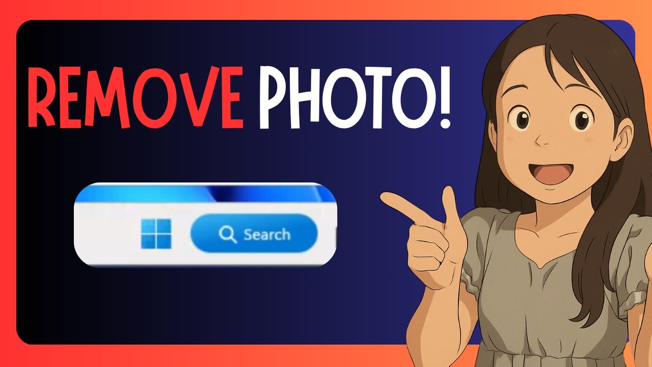 QUICK TUTORIAL To REMOVE Picture from Search Bar in Windows 11
