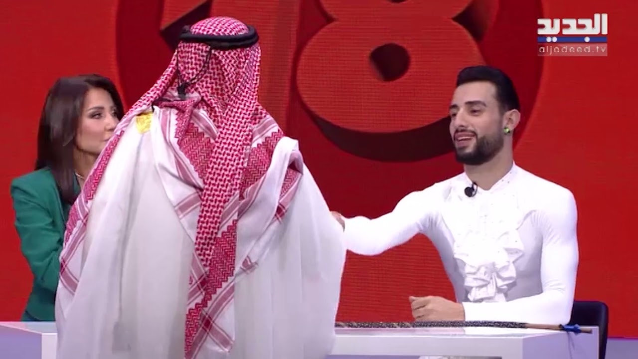 ميشو يرقص شرقي في استديو الجديد مع رابعة الزيات ! يتعرض لهـجوم حاد من الموجودين : منظر مؤذي!!
