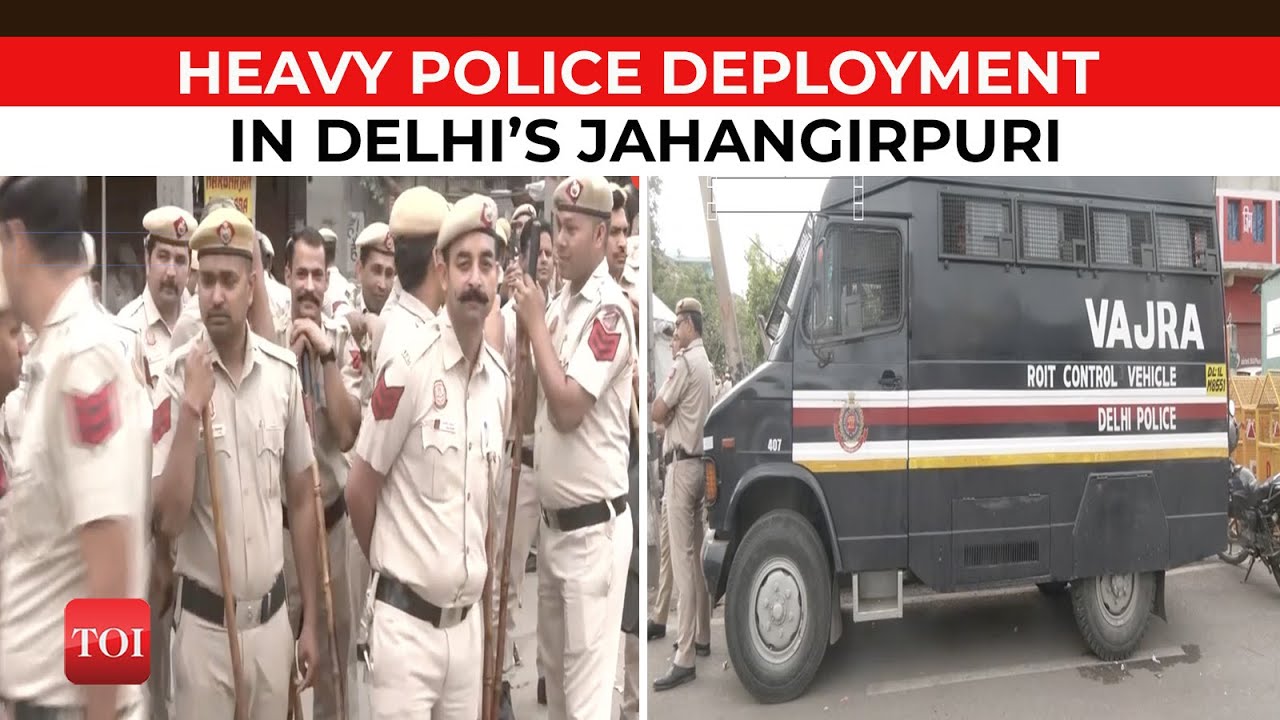 Hanuman Jayanti Celebrations: Delhi Police deploy heavy presence in Jahangirpuri for procession