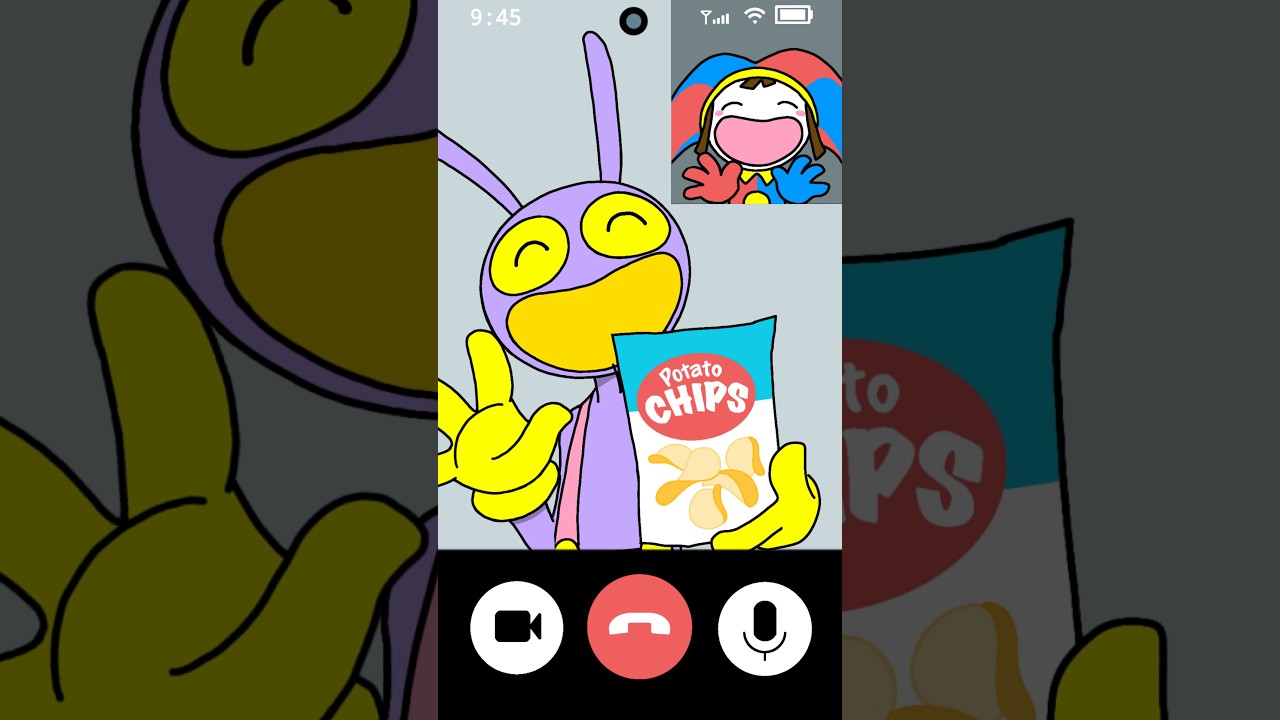 BEHIND THE SCENES! Strange Video Call Backstage Animation（Jax x Pomni） #shorts