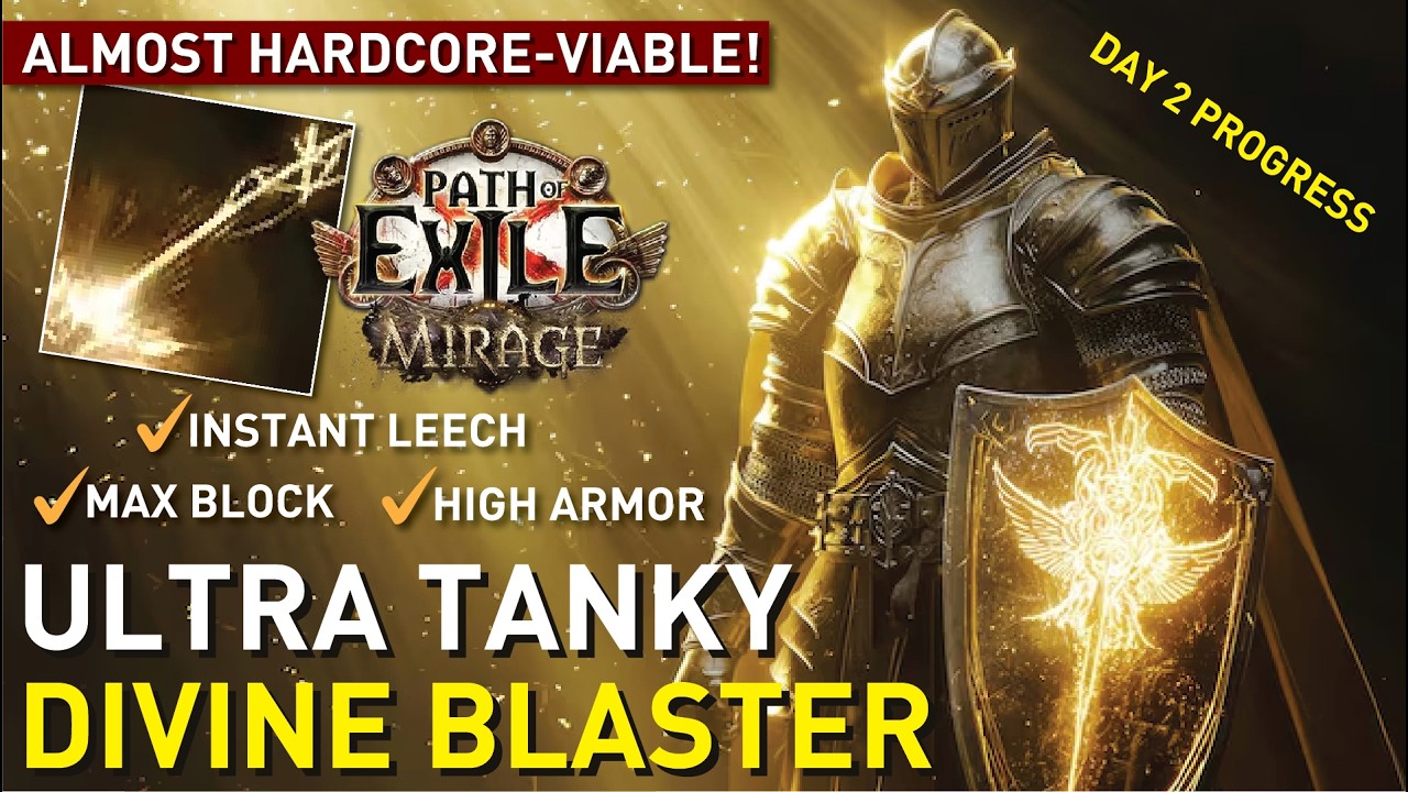 Almost HC viable with my【League-Starter Divine Blast Zerk】! Day 2 Progress | PoE Mirage 3.28