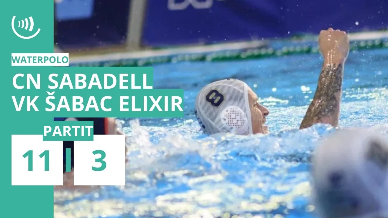 Club Natació Sabadell 11-3 VK Šabac Elixir | Euro Cup 1/8 (anada)