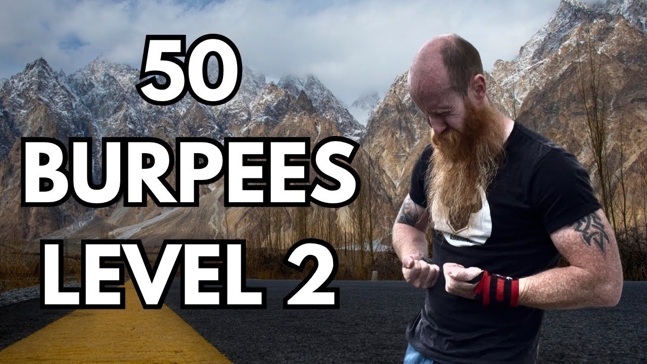 50 Burpees Workout - Level 2 (Follow Along)