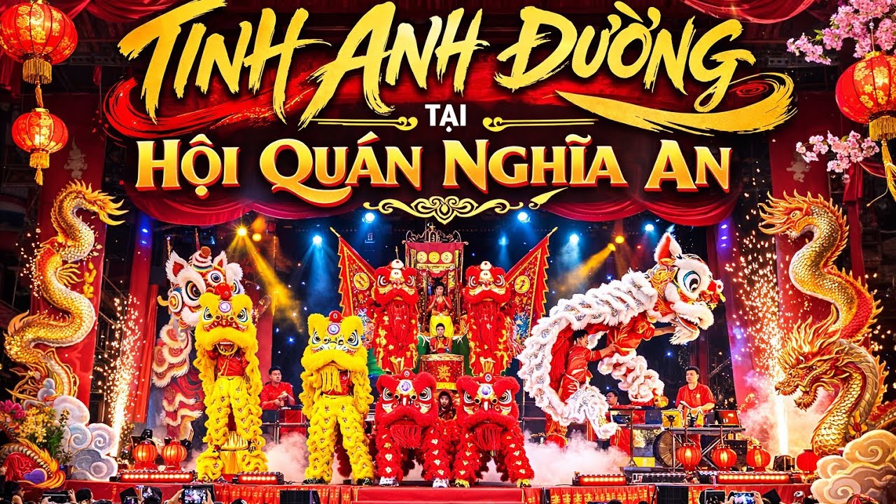 Full Show Tinh Anh Đường tại Hội Quán Nghĩa An mừng Tết Nguyên Tiêu - 越南精英堂龍獅团 2026