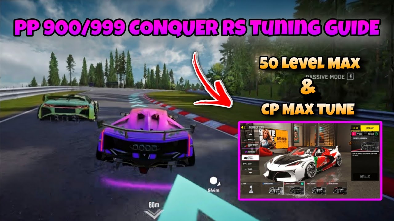 Лучшая настройка для трека Conquer RS ​​PP 900/999 | CP Max и 50 Level Max | Drive Zone Online