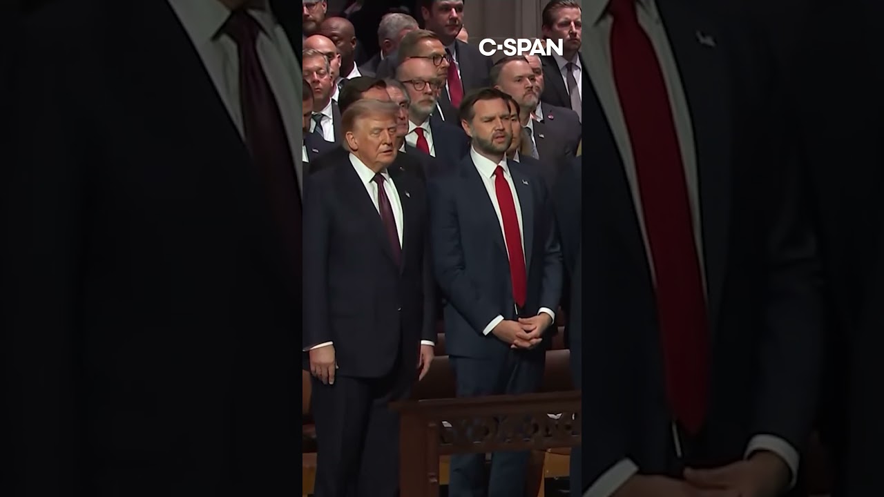 Trump at Graham's funeral service