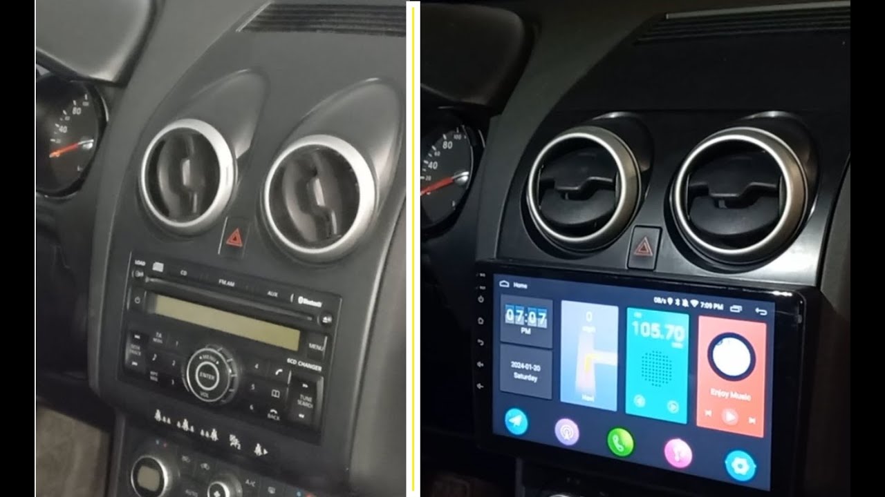 Установка - Головное устройство Nissan Qashqai Android Radio