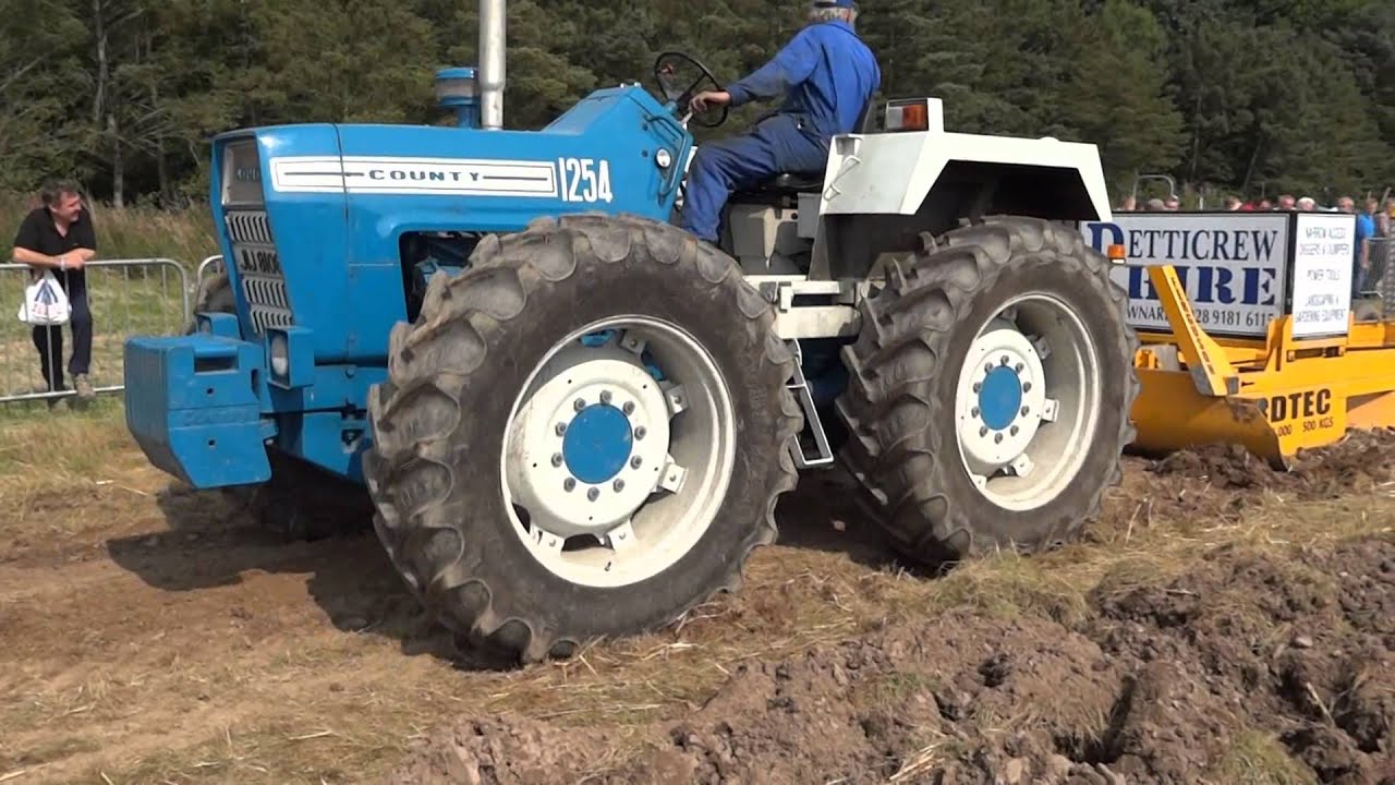 Rosemount Estate Greyabbey Traction rally 11th August 2012 Tractor pull chain break