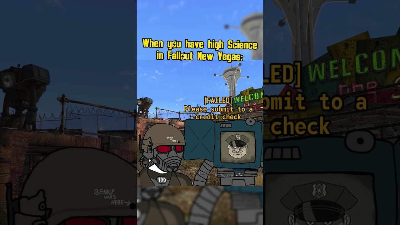 When you have high science in fallout new vegas: #fallout #memes #shorts