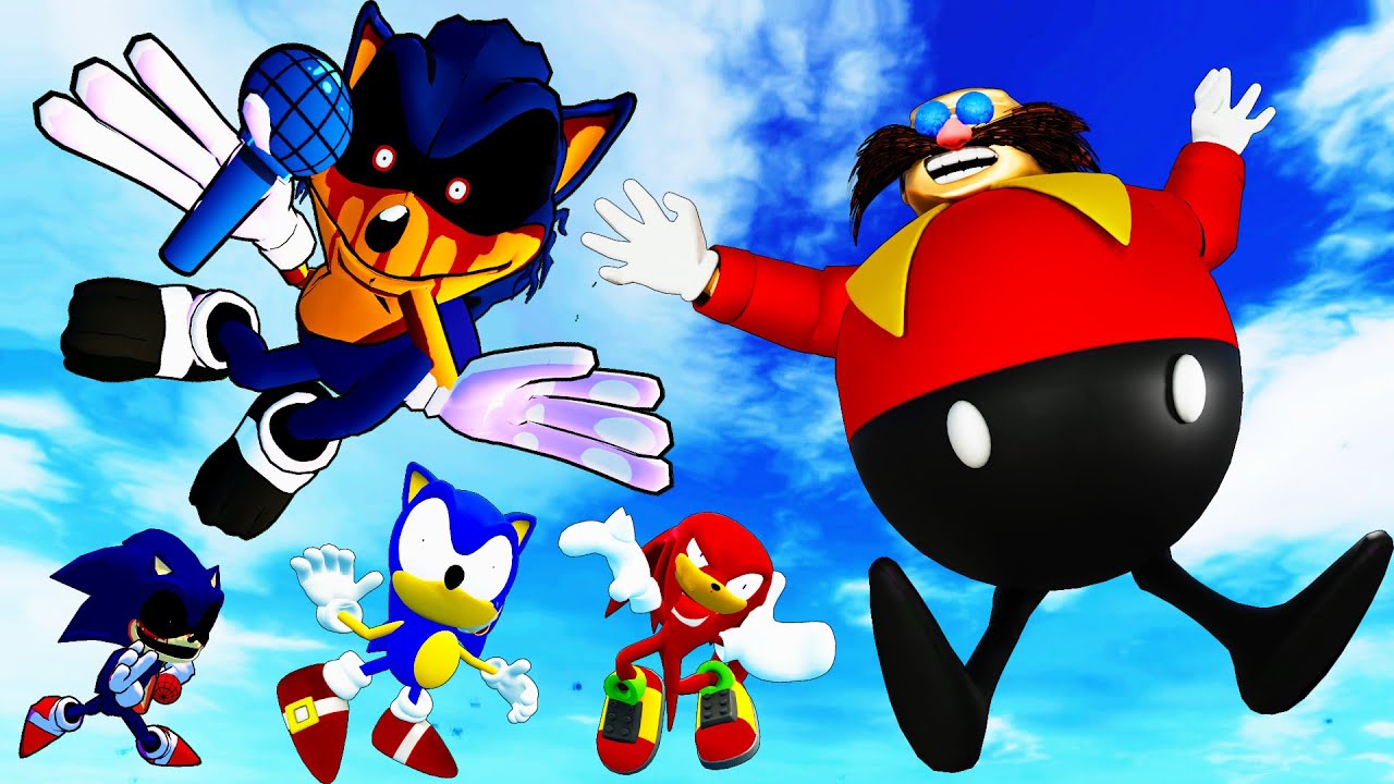 ALL Sonic.exe Ragdolls in Garry's mod (Sonic.exe, Knuckles.exe, Tails.exe, Shadow.exe, Amy.exe) ep.9