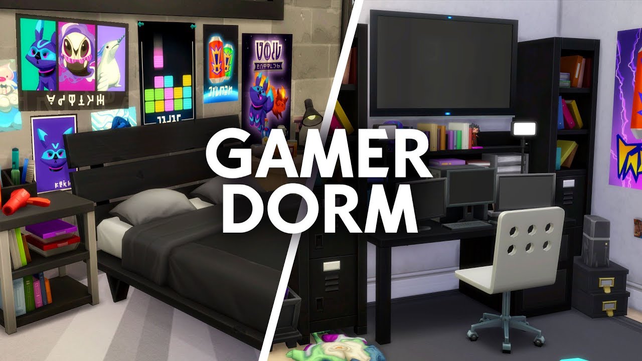 GAMER DORM // Sims 4 Speed Build