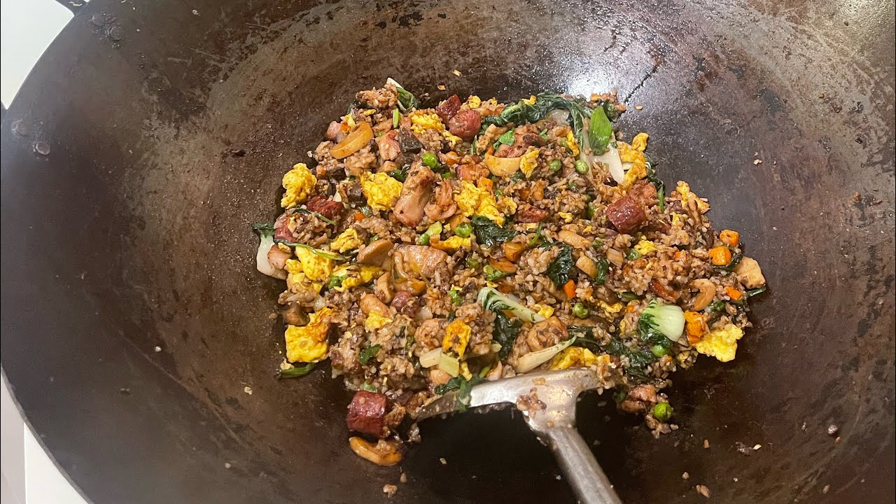 My Own Version of Chicken Bone in Fried Rice and Shrimp