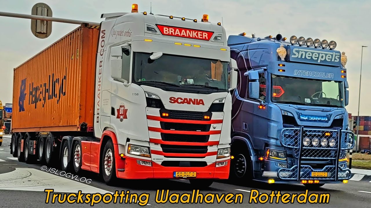 Showtrucks at Waalhaven in Rotteram Trucklights, -Horns (Røling, Weeda, sneepels, etc.) #openpipe