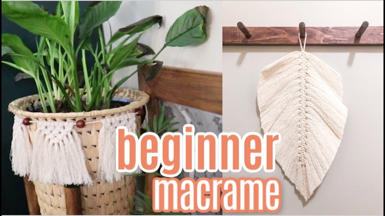 DIY Macrame for Beginners - Macrame Feather & Garland