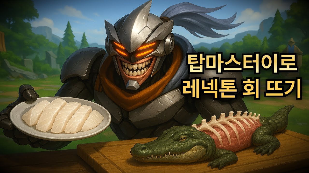 (롤) 탑마스터이로 레넥톤 회 떠봤습니다. 드셔보세요!! ★마스터이 vs 레넥톤★