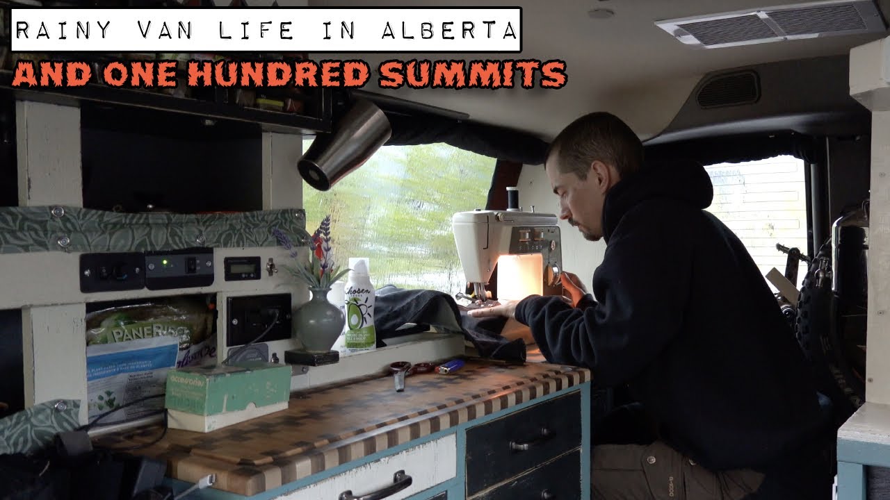 Rainy Van Life in Alberta - And One Hundred Summits