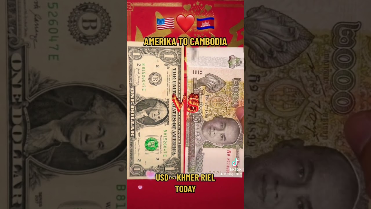 1 Dolar USD = 4.100 Khmer Riel Kamboja #cambodia #kamboja #usd #shorts