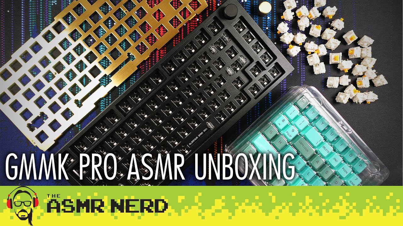 ASMR | Gorgeous Aluminum GMMK Pro Mechanical Keyboard & Glorious Panda Switches! | Sponsored by EWin