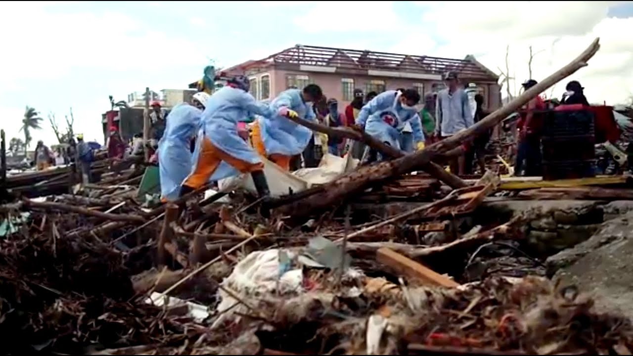 Retrieving the dead after Typhoon Haiyan