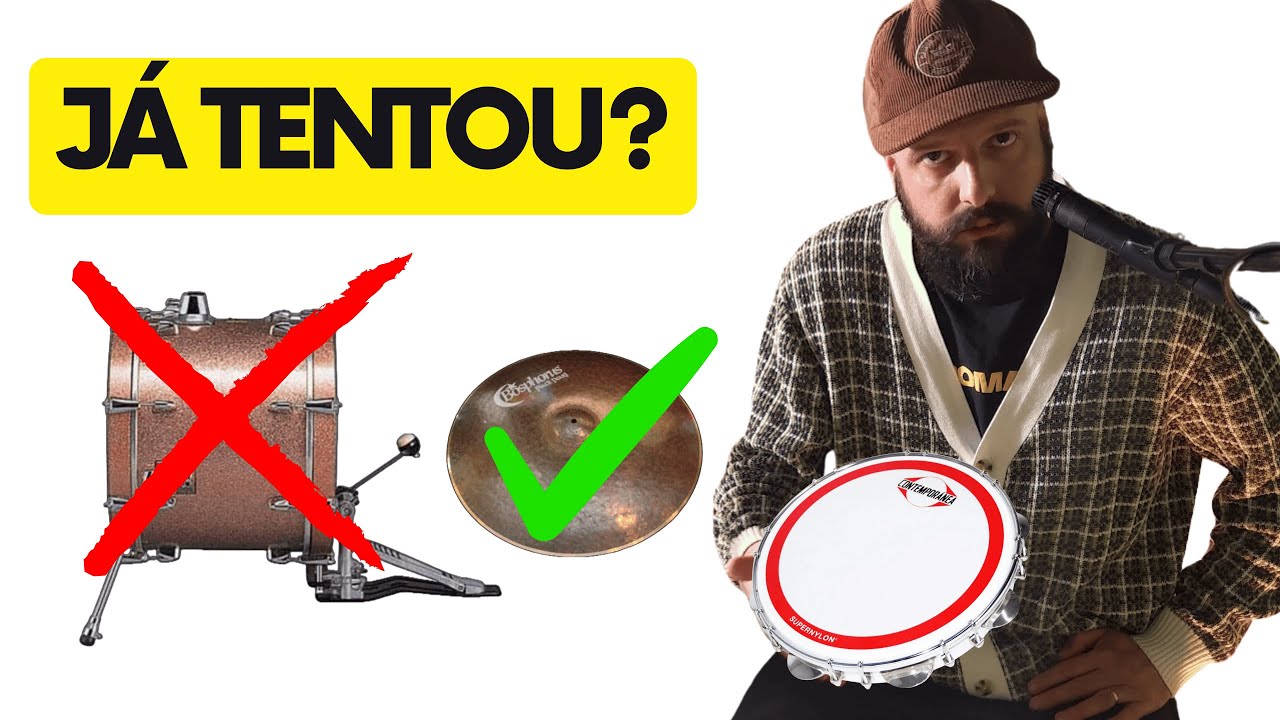 Eu estudei isso para tentar tocar samba de maneiras diferentes!