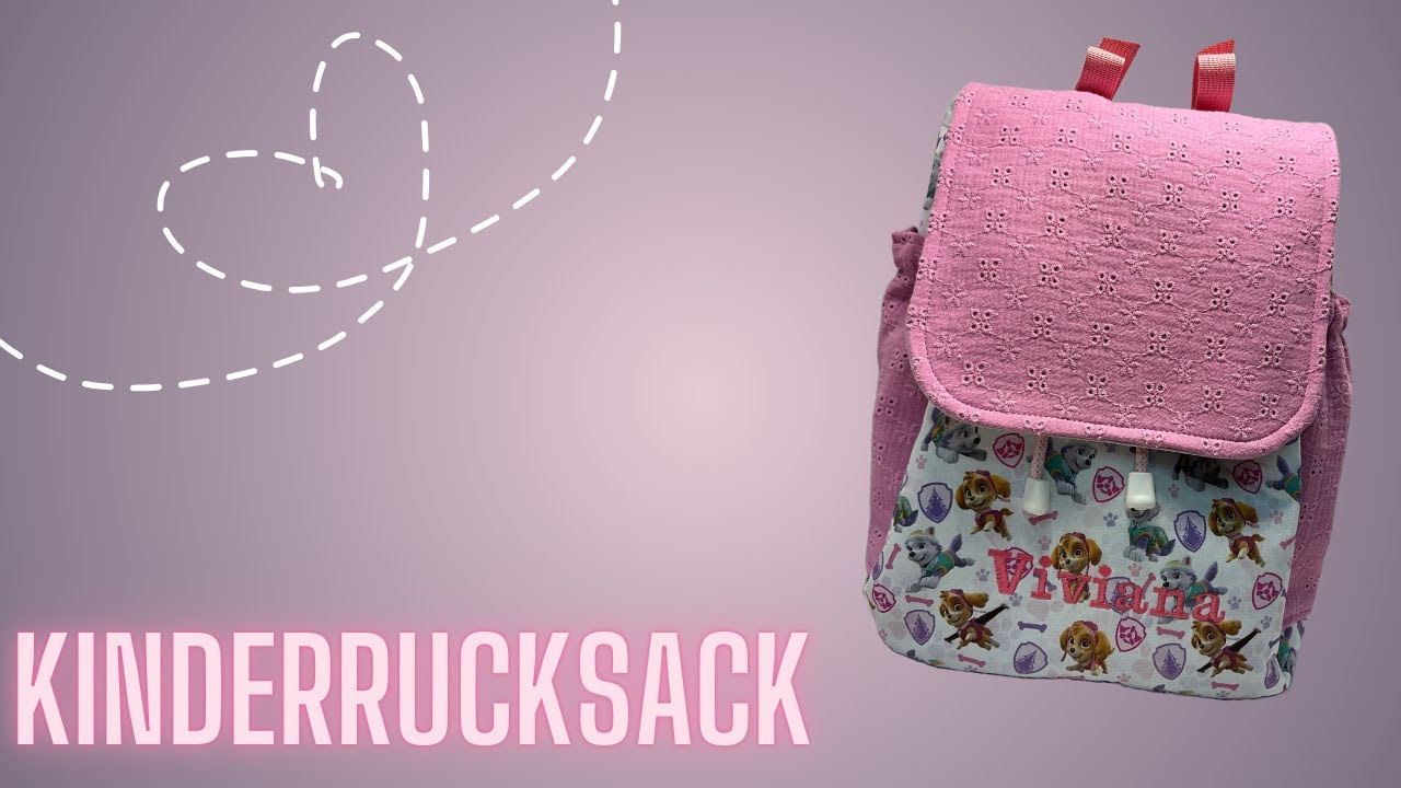 Rucksack nähen, Kinderrucksack Paw Petrol