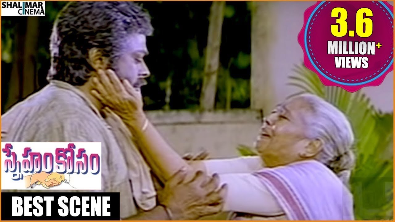 Sneham Kosam Movie || Chiranjeevi & Nirmalamma Best Emotional Scene || Chiranjeevi || Shalimarcinema