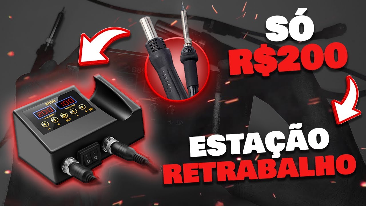 Testei a Estação de Retrabalho mais BARATA do Aliexpress!! | Vale a pena?! Na Prática!