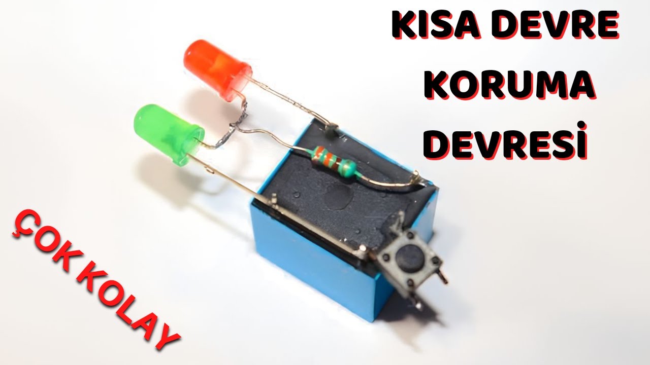KISA DEVRE KORUMA DEVRESİ EN BASİT HALİ#kısadevre #koruma #elektrik