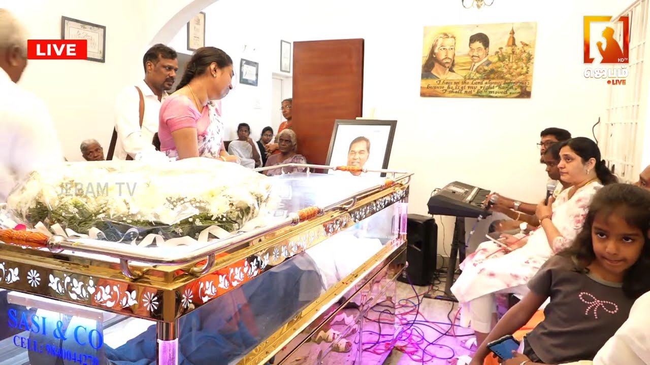 🔴 🅻🅸🆅🅴 - கர்த்தருக்குள் நித்திரையடைந்தார் | G.E.ஞானதாஸ் | Funeral Service | #Jebamtv