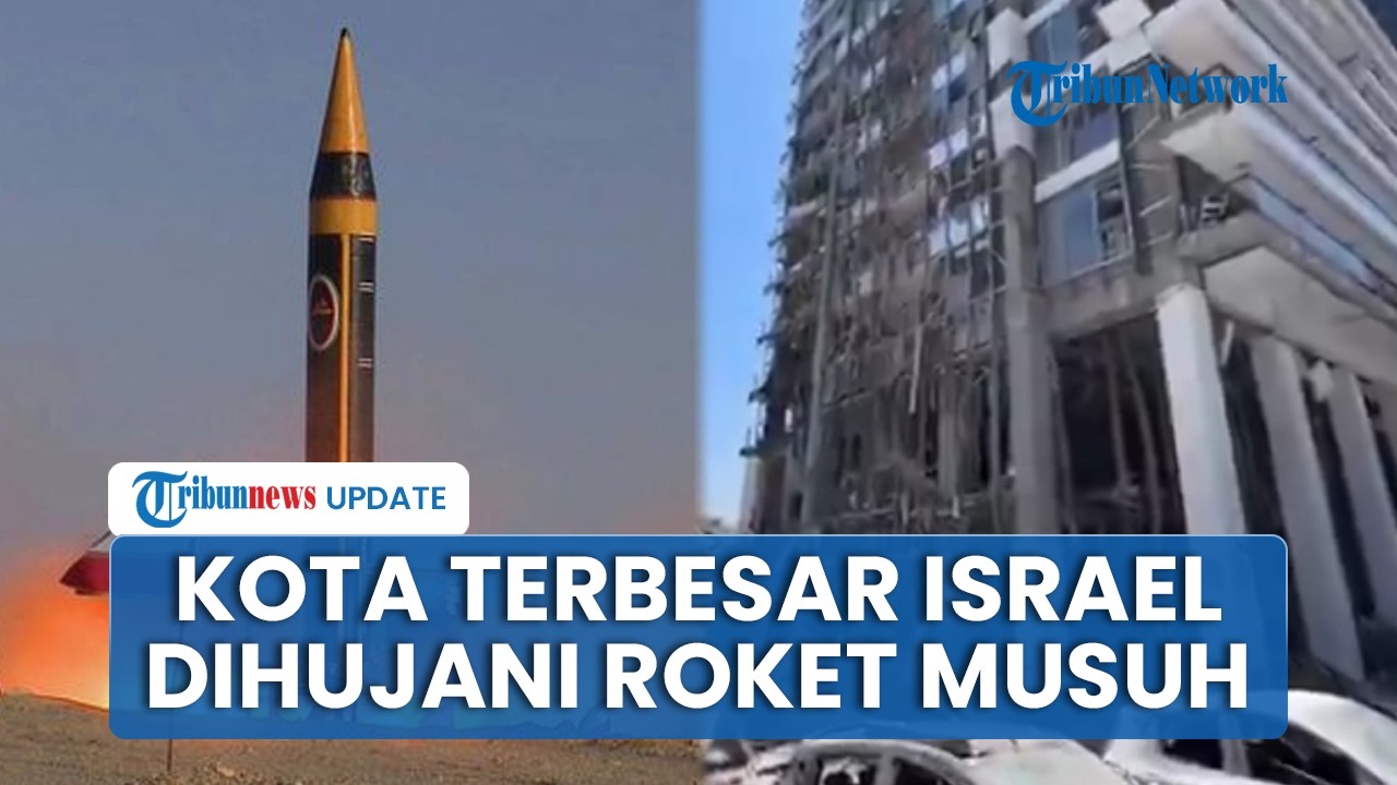 Kota Terbesar Ketiga Israel hingga Tel Aviv Dihujani Roket Sekutu Iran, Sirine Meraung-raung