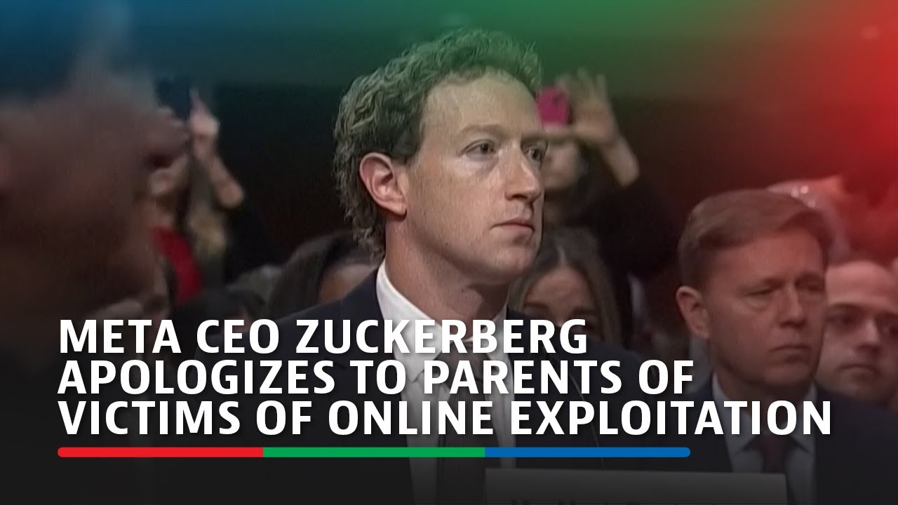 Meta CEO Zuckerberg apologizes to parents of victims of online exploitation