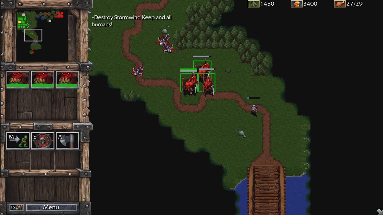 Warcraft 1: Remastered – Orc Campaign Mission 12: Stormwind Keep [No Commentary]