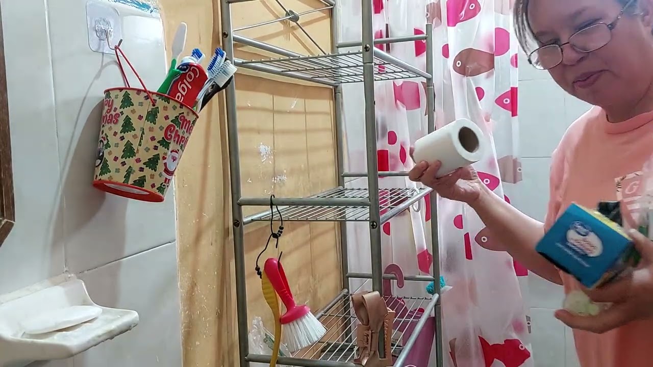 Limpieza Extrema de mi Baño,cortina nueva y detallitos del 14 de febrero ♥️💕💋