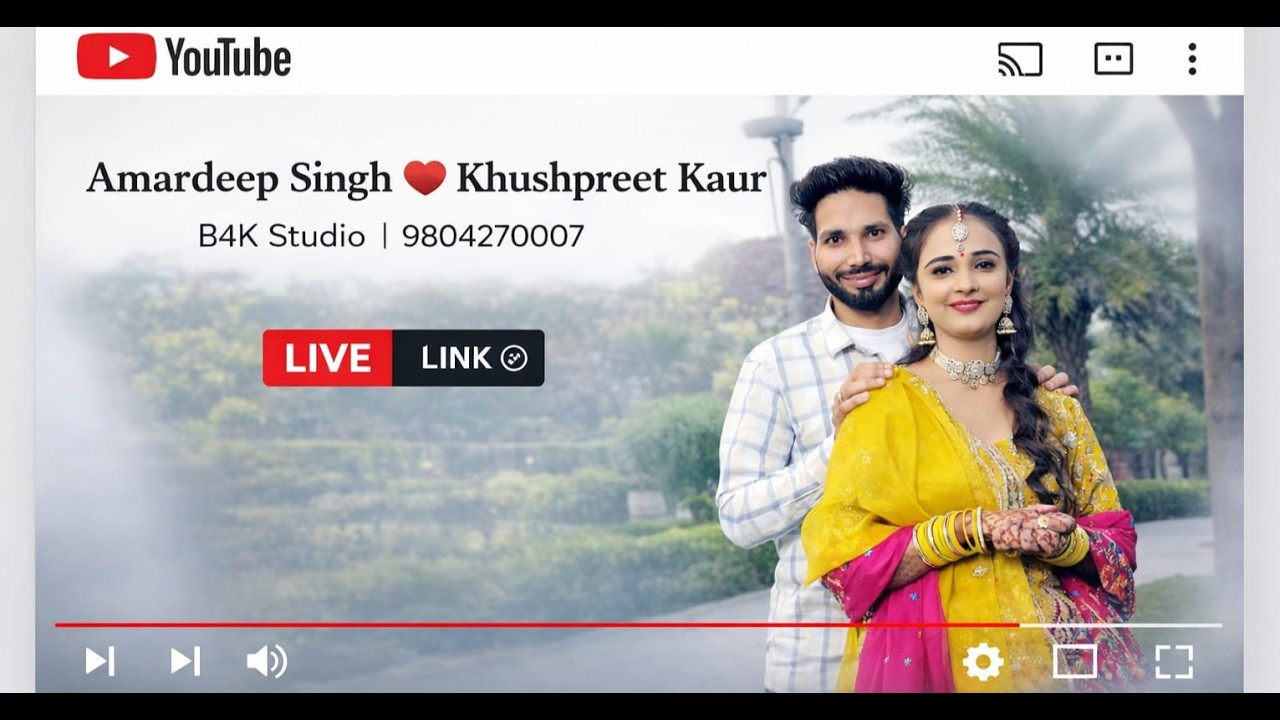 ਅਮਰਦੀਪ ਸਿੰਘ ❤️ ਖੁਸ਼ਪ੍ਰੀਤ ਕੌਰ | 20-21 ਫਰਵਰੀ 2026 | B4K ਸਟੂਡੀਓ | 9804270007