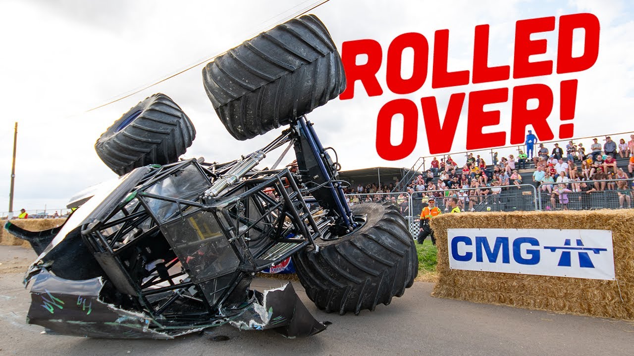 MONSTER TRUCK CRASH | Santa Pod UK Monster Truck Nationals 2023
