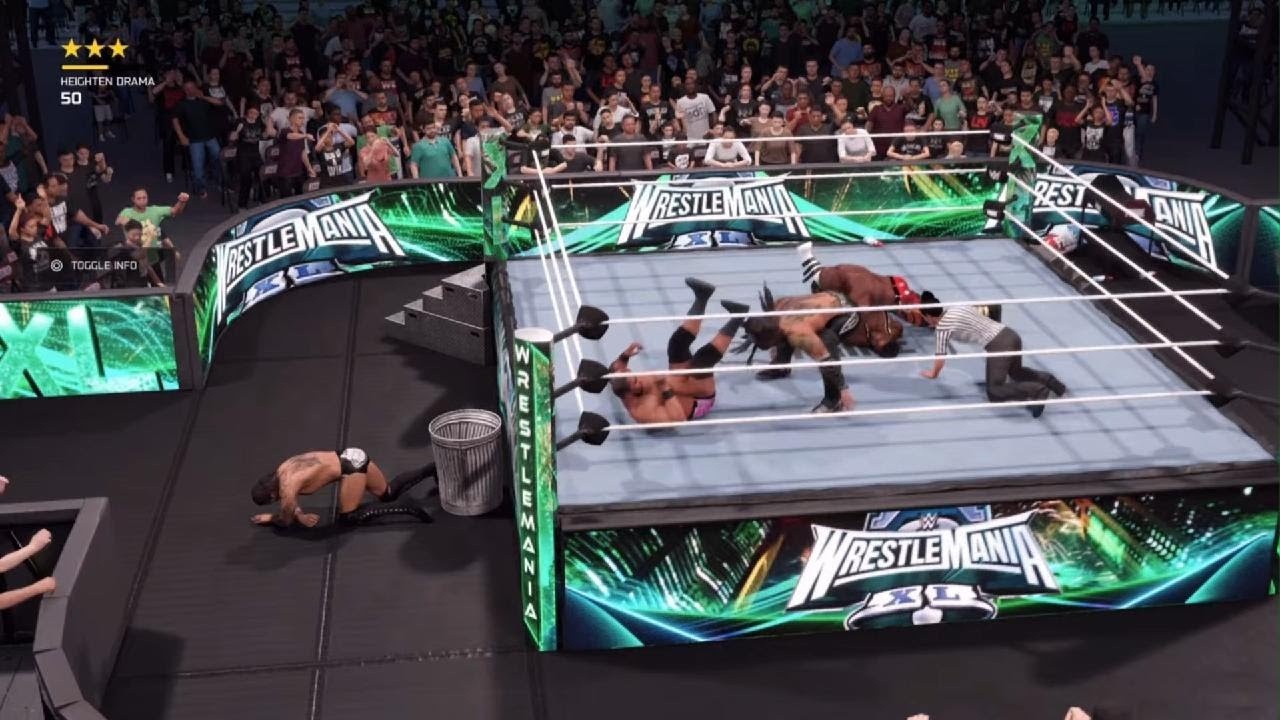 Hobbs/Lee/Lashley/Kross/Luchasaurus - ECW Championship 5 Way Elimination - WM 40 N1 - April 5th 2025