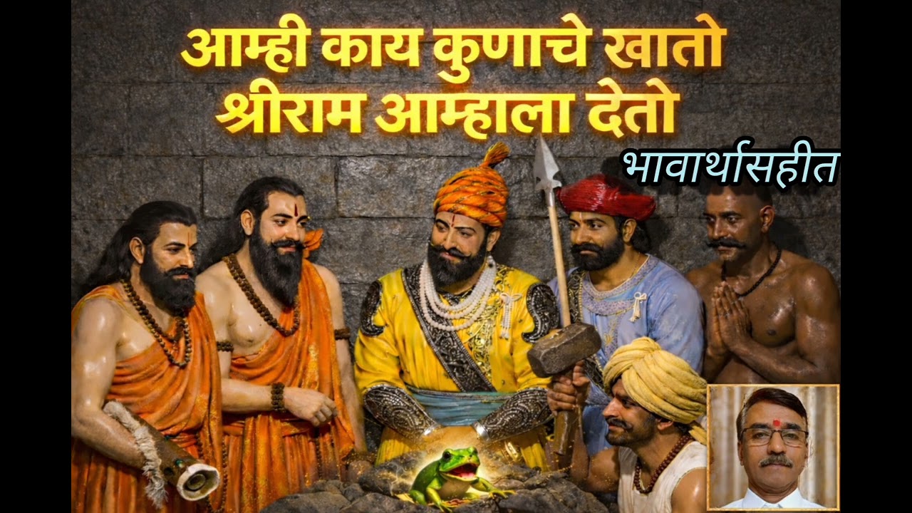 आम्ही काय कुणाचे खातो | Amhi Kay Kunache khato | शिवसमर्थ | श्री रामदास स्वामी | मृ.म.अनिरुद्ध सुतार