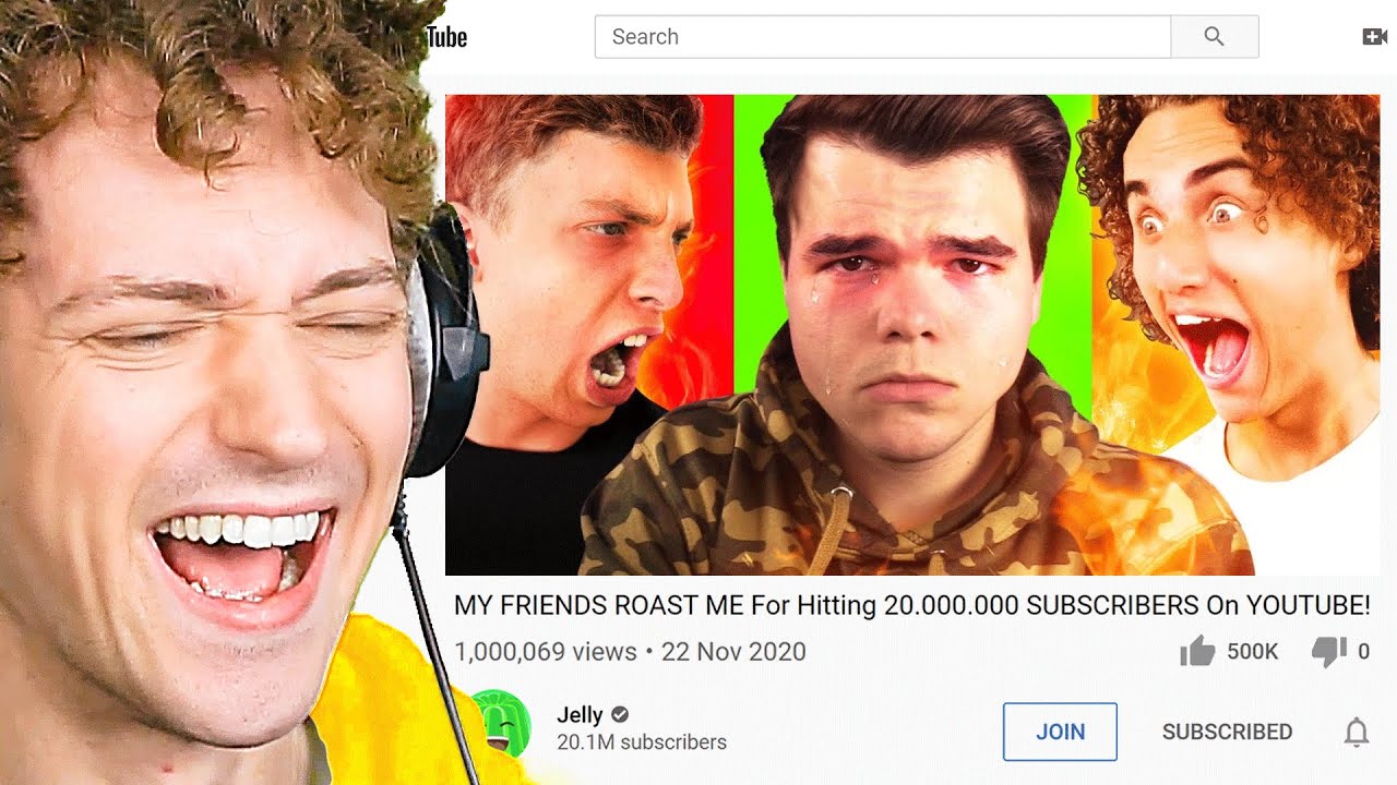 Крейнер РЕАКЦИЯ НА ВИДЕО JELLY, НАБИРАЮЩЕЕ 20 000 000 ПОДПИСЧИКОВ!