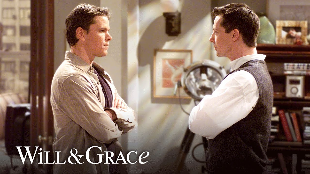 Proving this man is NOT gay (Matt Damon Guest Stars) | Will & Grace