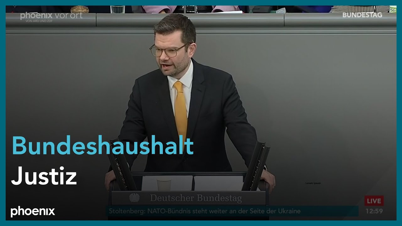 Bundestagsdebatte zum Bundeshaushalt für Justiz am 24.03.22