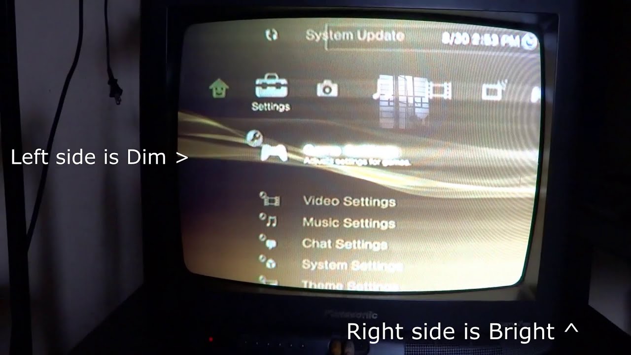Panasonic CRT TV Repairing One Side of Screen is Brighter than the other 10uf 250v TC-20S10P