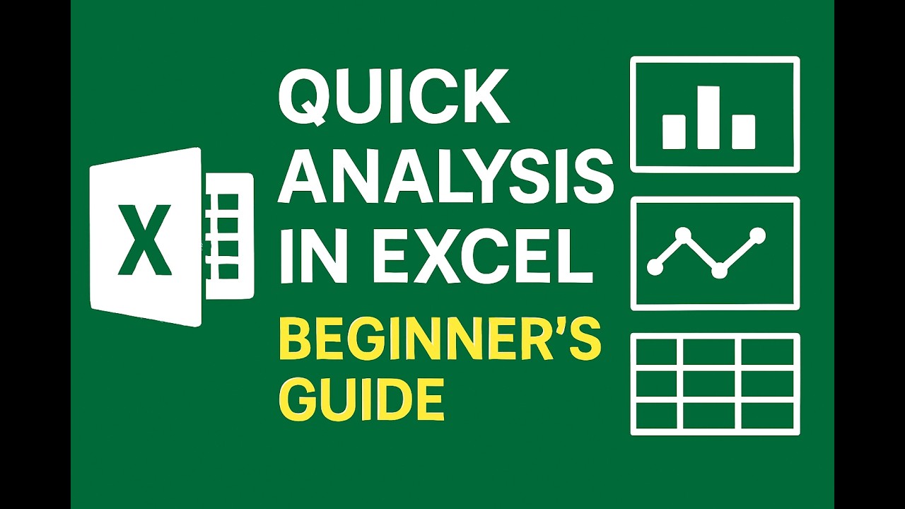 Quick Analysis in Excel | Beginner’s Guide