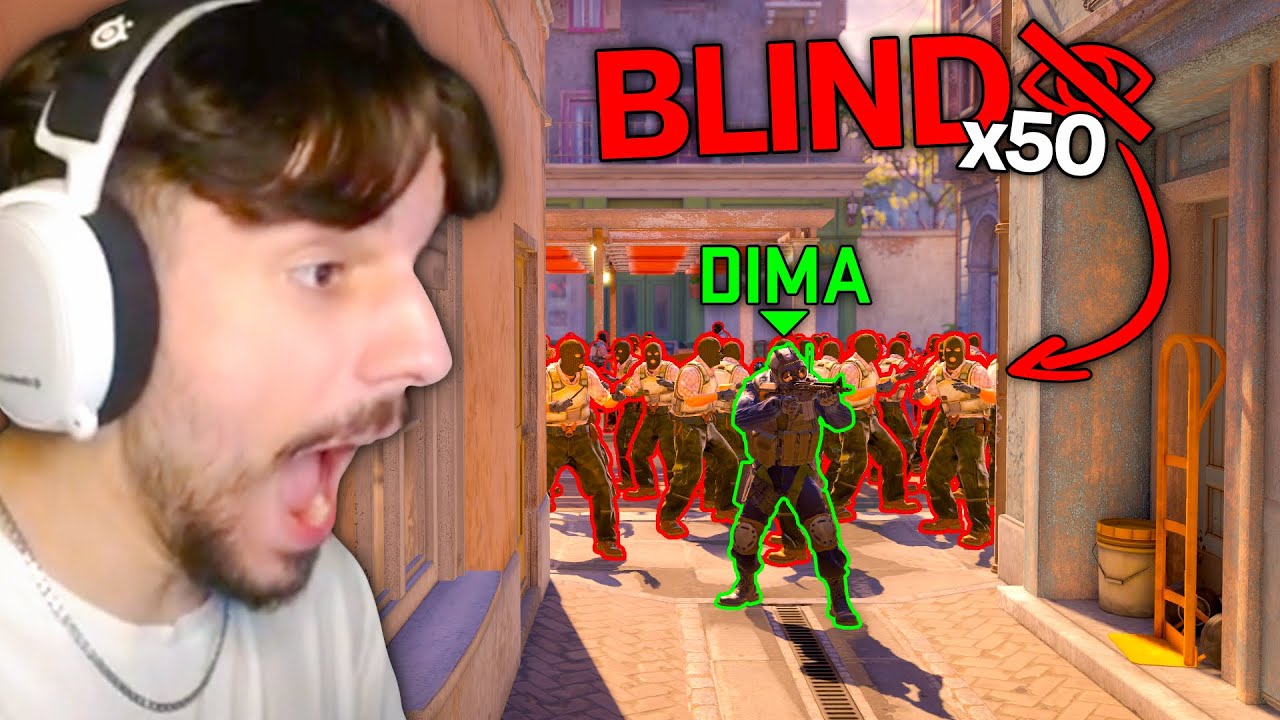 DIMA vs. 50 BLIND PLAYERS (1v50)