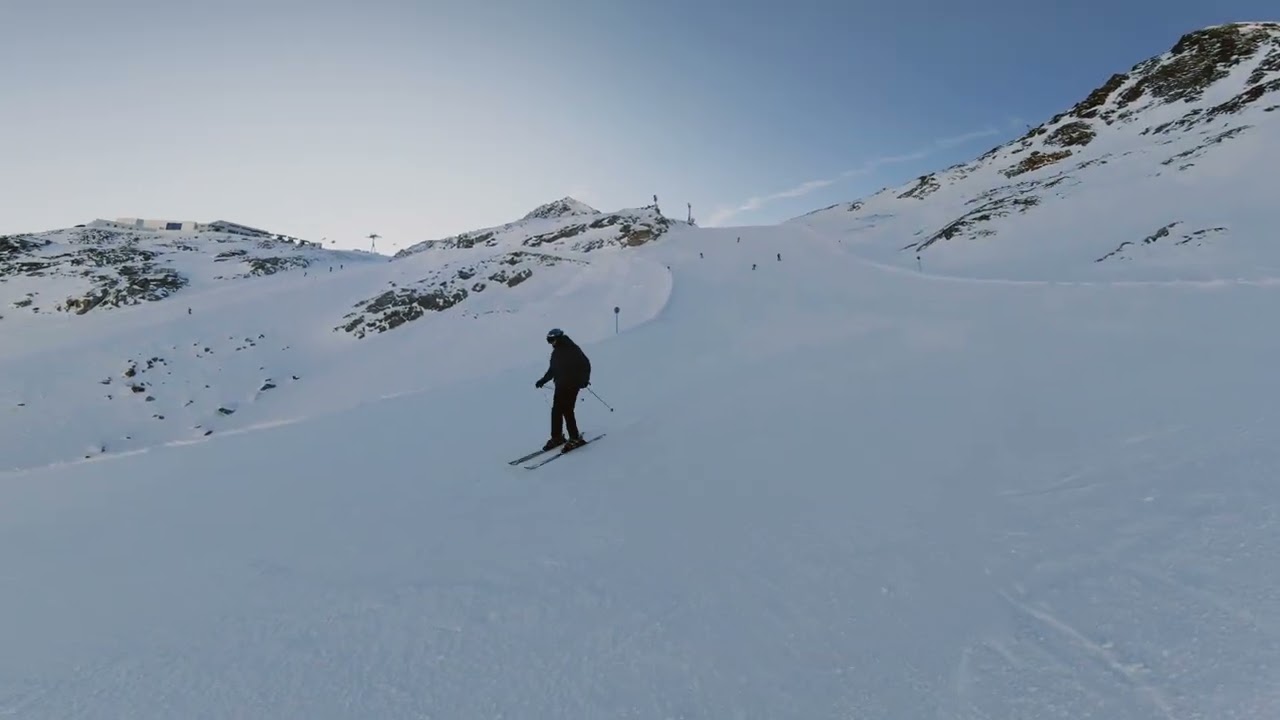 Stubaier Gletscher, Piste 6 (blau) - 29 (rot) - 1 (blau), 26.12.2025