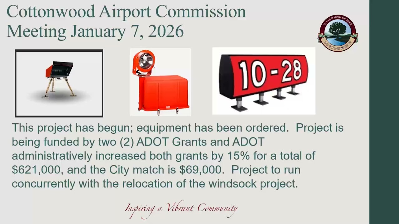 01-07-26 - City of Cottonwood - Airport Commission Meeting
