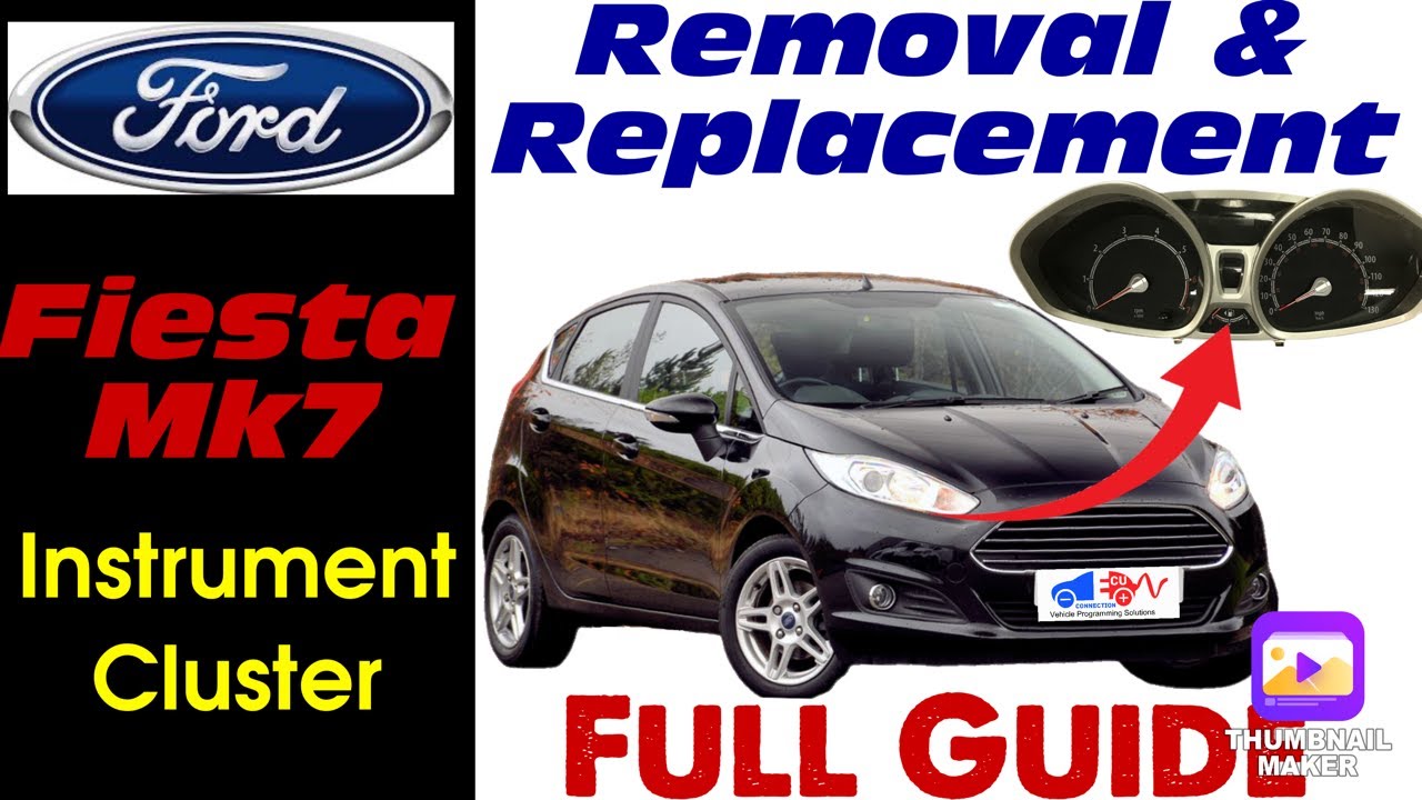 Ford Fiesta mk7 Снятие и замена приборной панели / блока приборов — руководство (устранение неисп...